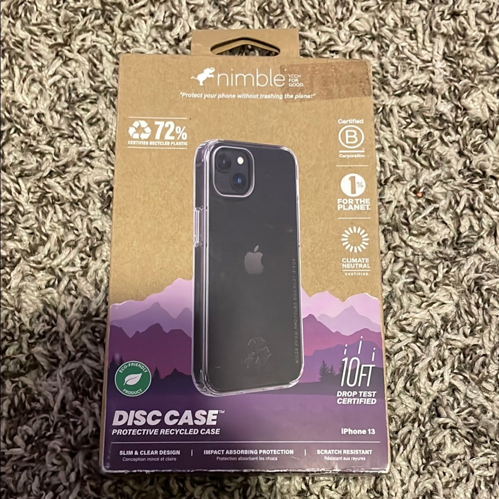 Clear Disc Case for iPhone 13